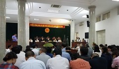 Phiên xét xử Hà Văn Thắm cùng đồng phạm ngày 14/9 - Ảnh: XT