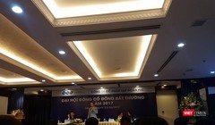 Chủ tịch Quyết phát biểu tại ĐHĐCĐ bất thường 2017.