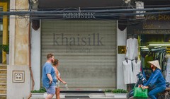 Cửa hàng Khaisilk tại số 113 Hàng Gai. Ảnh: Quỳnh Trang.