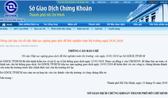 Thông báo của HoSE