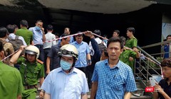 Bí thư Thành ủy Nguyễn Thiện Nhân có mặt tại hiện trường vụ cháy sáng ngày 23/3