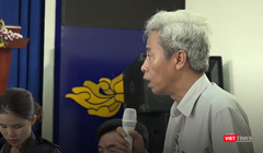 Tướng Minh tại cuộc họp báo nhanh sau vụ cháy chung cư Carina Plaza ngày 23/3.