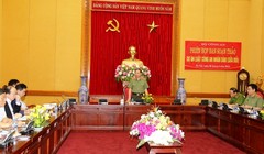 Bộ trưởng Bộ Công an, Thượng tướng Tô Lâm chủ trì Phiên họp Ban soạn thảo dự án Luật Công an nhân dân (CAND)  - Ảnh: Cổng TTĐT Bộ Công an