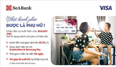 Đặc biệt, với mỗi giao dịch từ 1.000.000 đồng khách hàng thanh toán bằng thẻ SeALady Cashback Visa, SeABank sẽ đóng góp 2.000 đồng cho quỹ Hỗ trợ bệnh nhân ung thư “Ngày Mai Tươi Sáng” để chia sẻ khó khăn cùng bệnh nhân Ung thư.