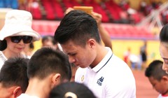 Quang Hải sẽ truyền cảm hứng đến các em học sinh.