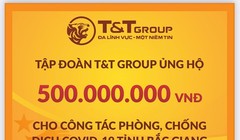 Tập đoàn T&T Group tiếp tục trao tặng tỉnh Bắc Giang 500 triệu đồng