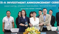 Chủ tịch Học viện TEKY Đào Lan Hương và đại diện Sweef Capital, Strategy Year Holding vừa ký kết thỏa thuận đầu tư.