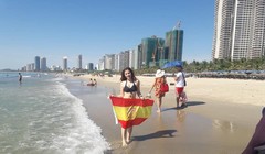 Hơn 500 CĐV thành Nam đã có mặt ở Đà Nẵng. Ảnh CĐV Nam Định