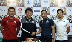  Chức vô địch V.League 2019 giờ đây chỉ là cuộc đua “song mã” giữa chủ nhà TP.HCM và Hà Nội. Ảnh VPF.