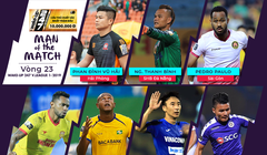 Danh sách 7 cầu thủ xuất sắc nhất vòng 23. Ảnh VPF.