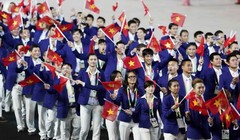 Đoàn thể thao Việt Nam tham dự Đại hội thể thao Đông Nam Á (SEA Games) lần thứ 30 tại Philippines sẽ gồm 856 thành viên. Ảnh TTXVN.