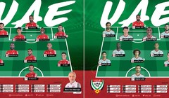 Sơ đồ ra quân 2 trận đấu gần đây nhất của UAE. Ảnh AT