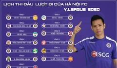 Hà Nội FC có lịch thi đấu lượt đi V.League 2020 đầy khó khăn. Ảnh HNFC
