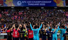 U23 Thái Lan lần đầu tiên có mặt tại tứ kết vòng chung kết U23 châu Á. Ảnh AFC