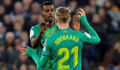 Đội bóng hoàng gia bị loại bởi một trong những bàn thắng do cầu thủ vẫn còn trong biên chế của CLB này là Martin Odegaard ghi ở phút 27. Ảnh RM