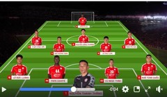 2 đội rời sân với kết quả hòa 2-2 được coi là phản ánh đúng thế trận. Ảnh màn hình.