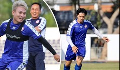  “Messi Việt Nam” đã ghi bàn khi đá cặp với “C.Ronaldo xứ Nghệ”. Ảnh AT