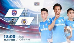 Trận derby miền Bắc, giữa Than Quảng Ninh- Hà Nội FC xứng đáng là trận cầu tâm điểm vòng 2 V.League 2020. Ảnh CLB Than.