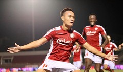 "Gà son" Xuân Nam tiếp tục lập công cho TP.HCM. Ảnh CLB