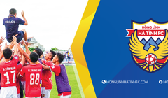 Mục tiêu duy nhất của Hồng Lĩnh Hà Tĩnh mùa này là trụ hạng. Ảnh HLFC