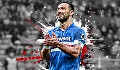 Bước sang tuổi 37 mà Quagliarella vẫn có 9 bàn thắng, tiếp tục cuộc đua chân sút ghi nhiều bàn thắng. Ảnh AP.