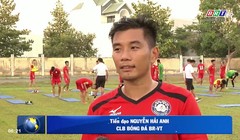 Cầu thủ quan trọng nhất của BR Vũng Tàu chính là tiền đạo đội trưởng Nguyễn Hải Anh sinh năm 1987. Ảnh BRVT.