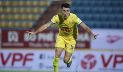 Đỗ Merlo đã khiến Nam Định phải rời cuộc chơi Cúp quốc gia. Ảnh NĐFC