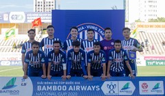 Tân binh hạng Nhất  Bà Rịa-Vũng Tàu đã gây bất ngờ tại cúp quốc gia. Ảnh VPF