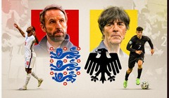 Cuộc chiến đầy duyên nợ bóng đá Anh-Đức. Ảnh Getty