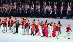 Đoàn Việt Nam gồm 18 VĐV tham dự Olympic Tokyo 2020 . Ảnh TTXVN