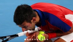 Novak Djokovic trắng tay tại Olympic 2020. Ảnh AP