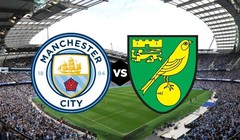 Chủ nhà Man City đã có cơn mưa bàn thắng 5-0 vào lưới Norwich. Ảnh AP