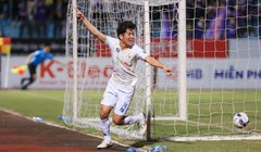 Thái Quý là người ghi bàn trong chiến thắng 1-0. Ảnh VFF.