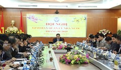 Bộ trưởng Nguyễn Mạnh Hùng phát biểu tại Hội nghị.