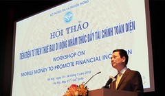 Bộ trưởng Nguyễn Mạnh Hùng phát biểu tại Hội thảo.