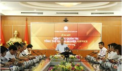 Thứ trưởng Bộ TT&TT Nguyễn Thành Hưng phát biểu tại buổi lễ. Ảnh: MIC