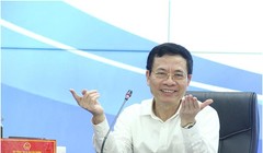 Bộ trưởng Nguyễn Mạnh Hùng. Ảnh Mic