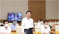 Bộ trưởng Nguyễn Mạnh Hùng phát biểu tại Hội nghị (ảnh TTXVN)