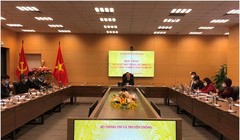 Thứ trưởng Phạm Đức Long phát biểu tại Hội thảo. Ảnh Mic