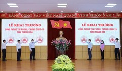  Lãnh đạo tỉnh Thanh Hóa thực hiện nghi thức khai trương