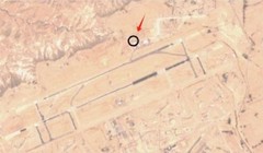 Ảnh vệ tinh của SOAR cho thấy căn cứ không quân Ramon bị trúng 5 quả tên lửa của Iran (Ảnh: Guancha).