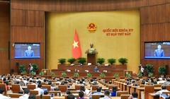 Toàn cảnh nghị trường ngày 25/6.