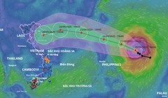 Bão Ragasa tăng cấp rất nhanh, hướng vào Biển Đông