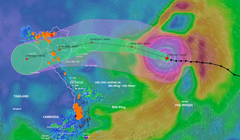 Siêu bão Ragasa sẽ gây mưa lớn đến 400 mm
