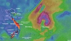 Vào biển Đông, bão Kalmaeg sẽ tăng cấp rất nhanh