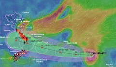 Bão Kalmaegi áp sát biển Đông, gió giật cực mạnh