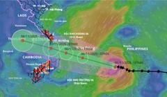 Giật cấp 16, bão Kalmaegi có thể mạnh thêm, gây mưa trên 600 mm 
