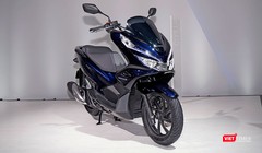 Mẫu xe PCX Hybrid được Honda lần đầu tiên giới thiệu tại triển lãm Tokyo Motor Show 2017. (Ảnh: Ngô Minh) 