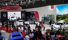 Toàn cảnh gian hàng Nissan Việt Nam tại triển lãm VMS 2018 (Ảnh: Ngô Minh)