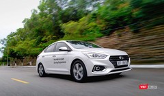 Đây đã là tháng thứ 4 liên tiếp, mẫu xe sedan hạng B Accent dẫn đầu bảng danh sách bán hàng của Hyundai Thành Công. (Ảnh: Ngô Minh)